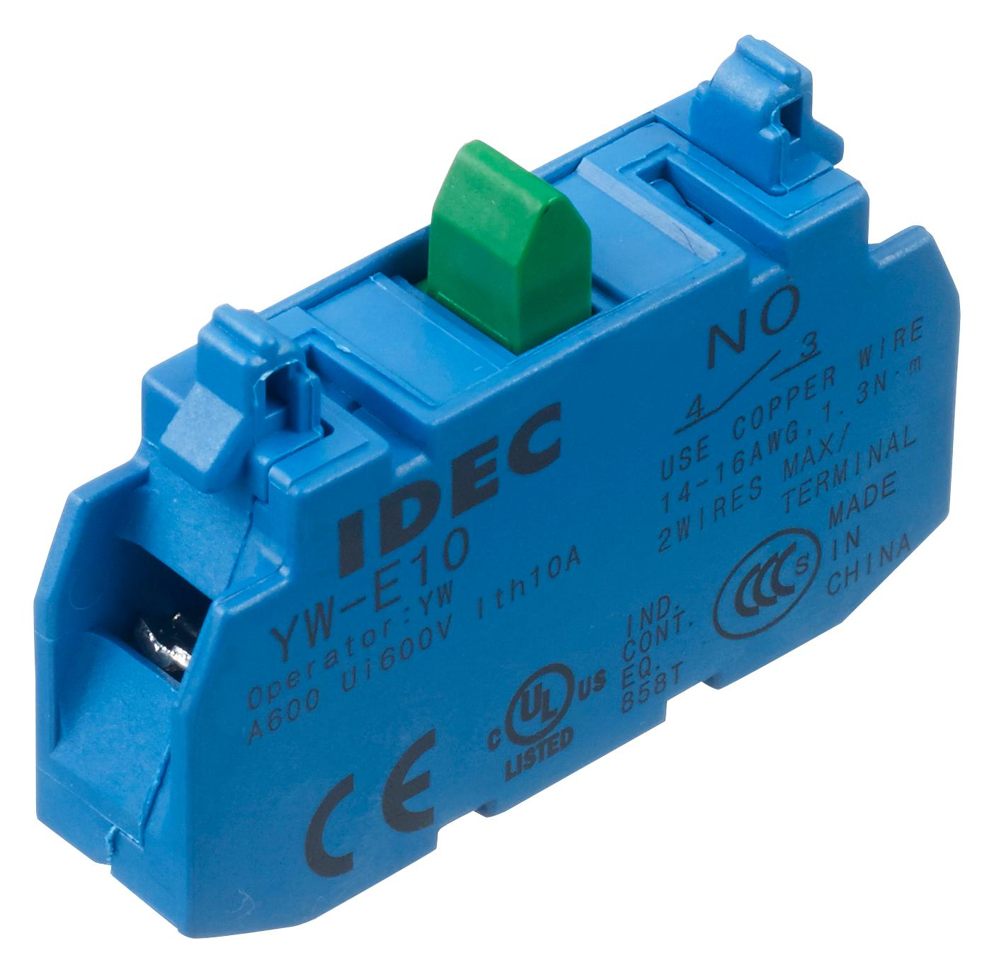 YW-E10 | IDEC | Single Contact Block * SAME DAY DELIVERY - 1 UNIT ONLY*