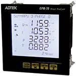 CPM-72 | ADTEK | LCD Power Meter 2nd~31st Individual Harmonics with 4 DI 2 RO, RS485.2MB Auto Wiring correction