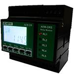 AEM-DR-33 | ADTEK | 3P3W X 2 Loop Power meter with RS485 Din rail type