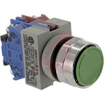 22mm Pushbutton Green: ABW111G